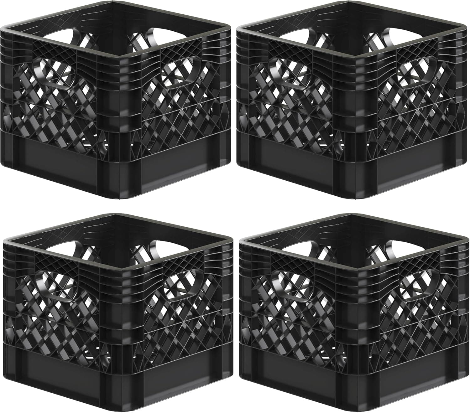 Regal Altair Heavy-Duty Stackable Milk Crate 13 x 13 x 11 16 Qt